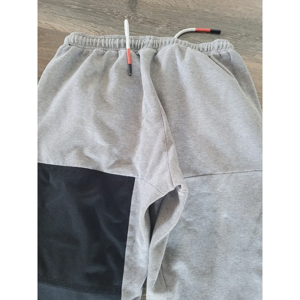 Nike Kyrie Irving Sweatpants Gray Mesh Pocket Drawstring Basketball Boys‎ #9
